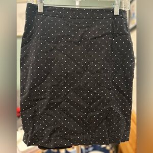 Liz Claiborne Black and White Polka Dot Pencil Skirt